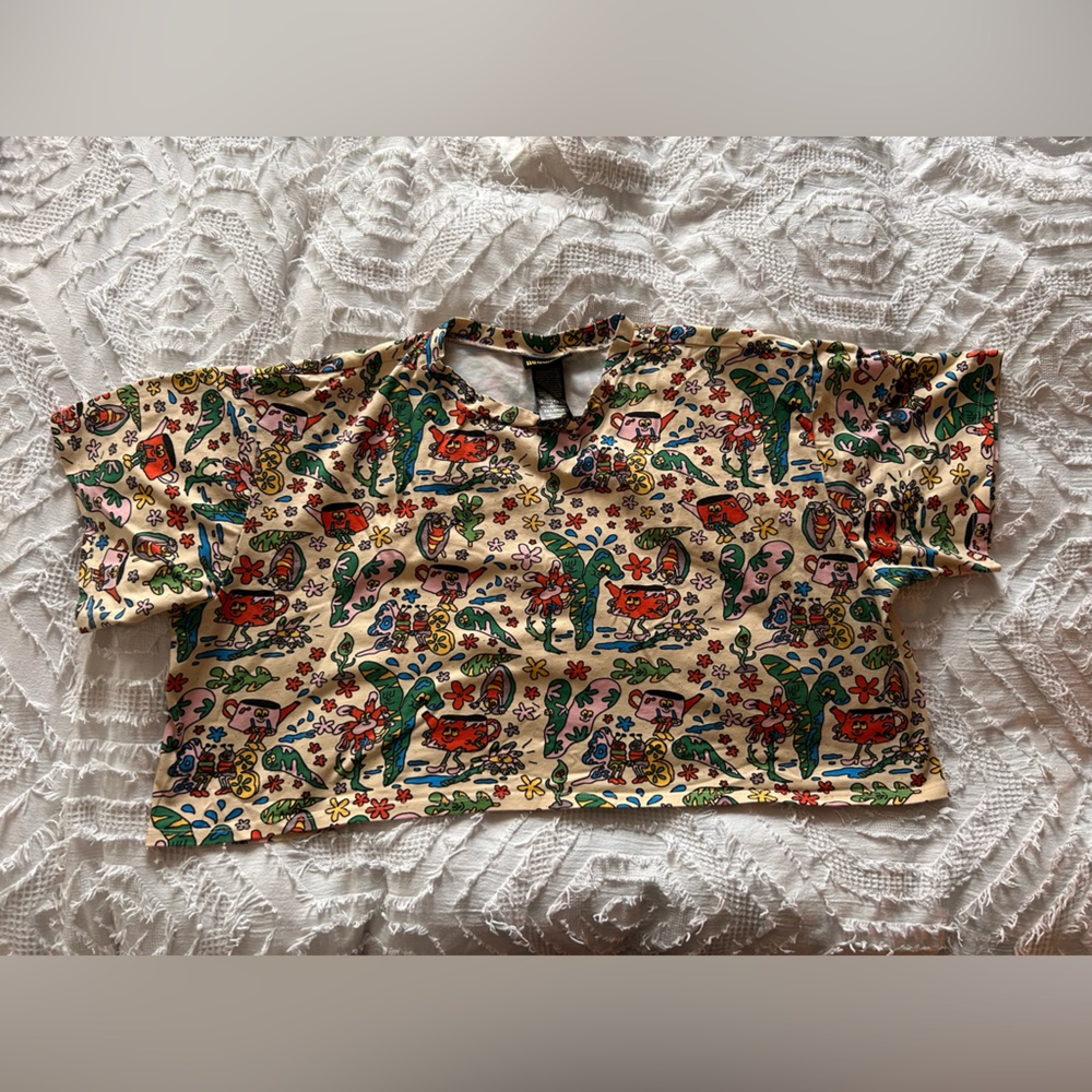 5X Nooworks Bugged Out Cropped T Shirt